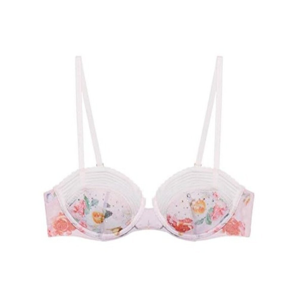 Savage X Fenty Garden Of Eden Lightly Lined Bra Floral Butterfly 36D - NWT